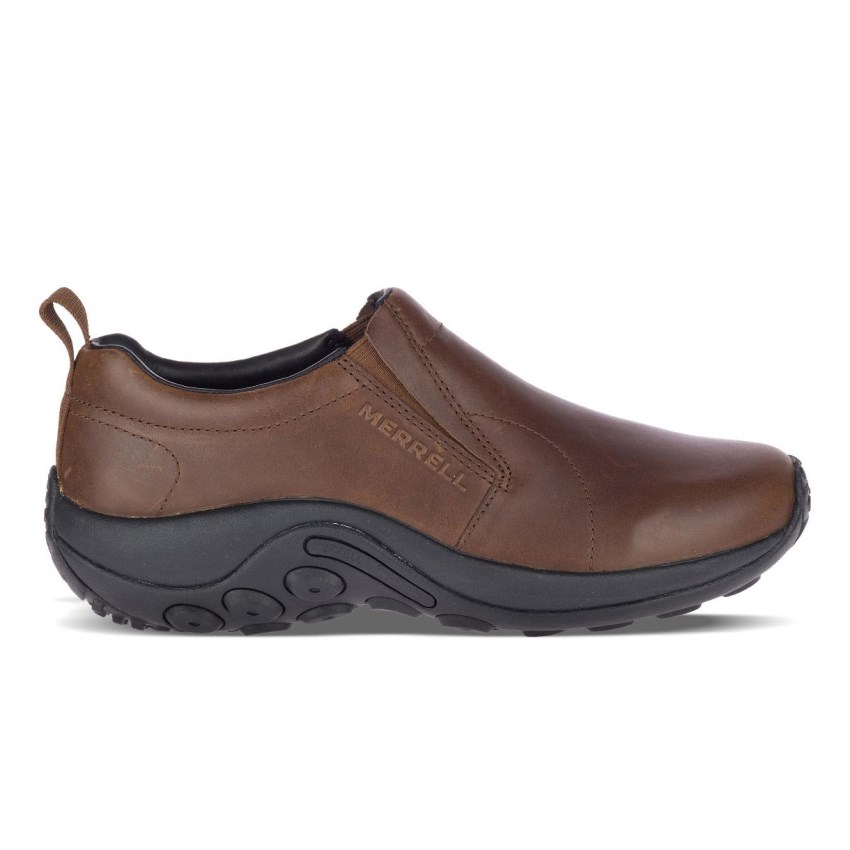 Chaussure Casual Merrell Jungle Moc Leather 2 Marron Foncé Homme | O.E.KBXR